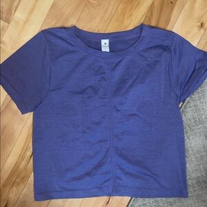 Yogalicious Seamless Bridgett Short Sleeve Women's Purple Top large